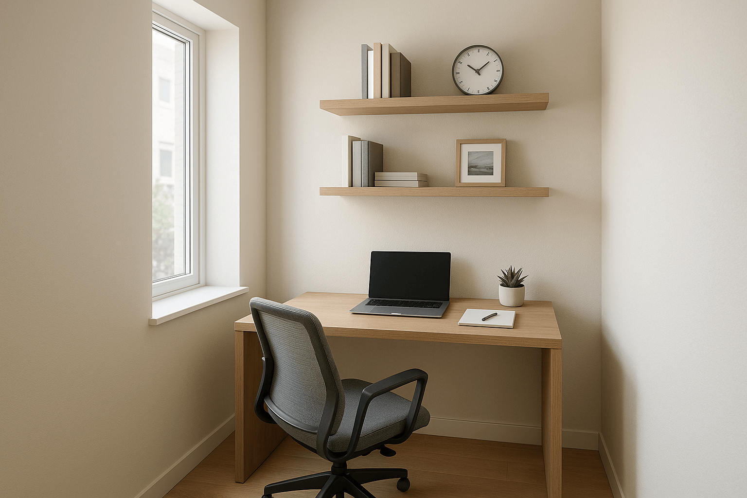 escritório pequeno de home office