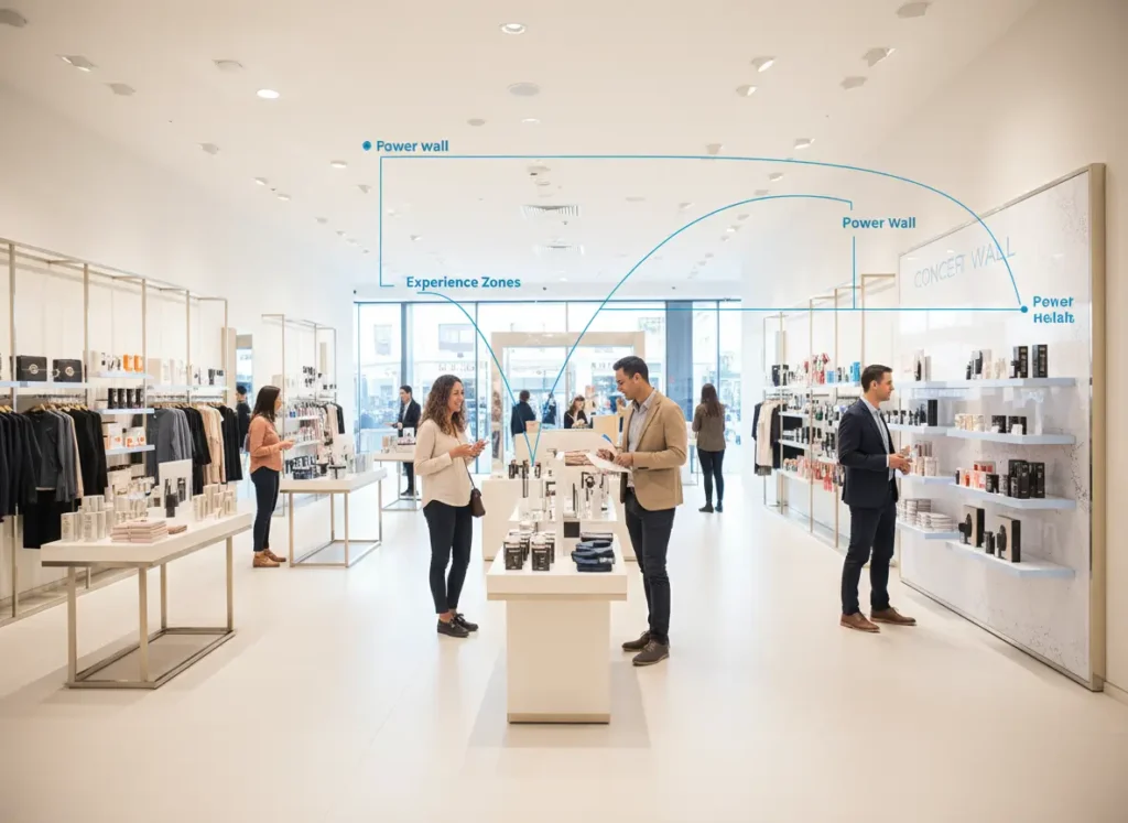 loja de roupas movimentada com clientes