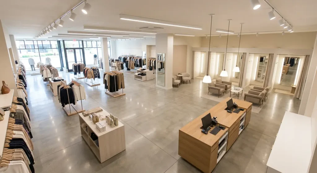 loja reformada com móveis novos